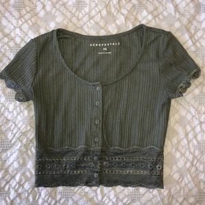 This very cute olive green blouse.